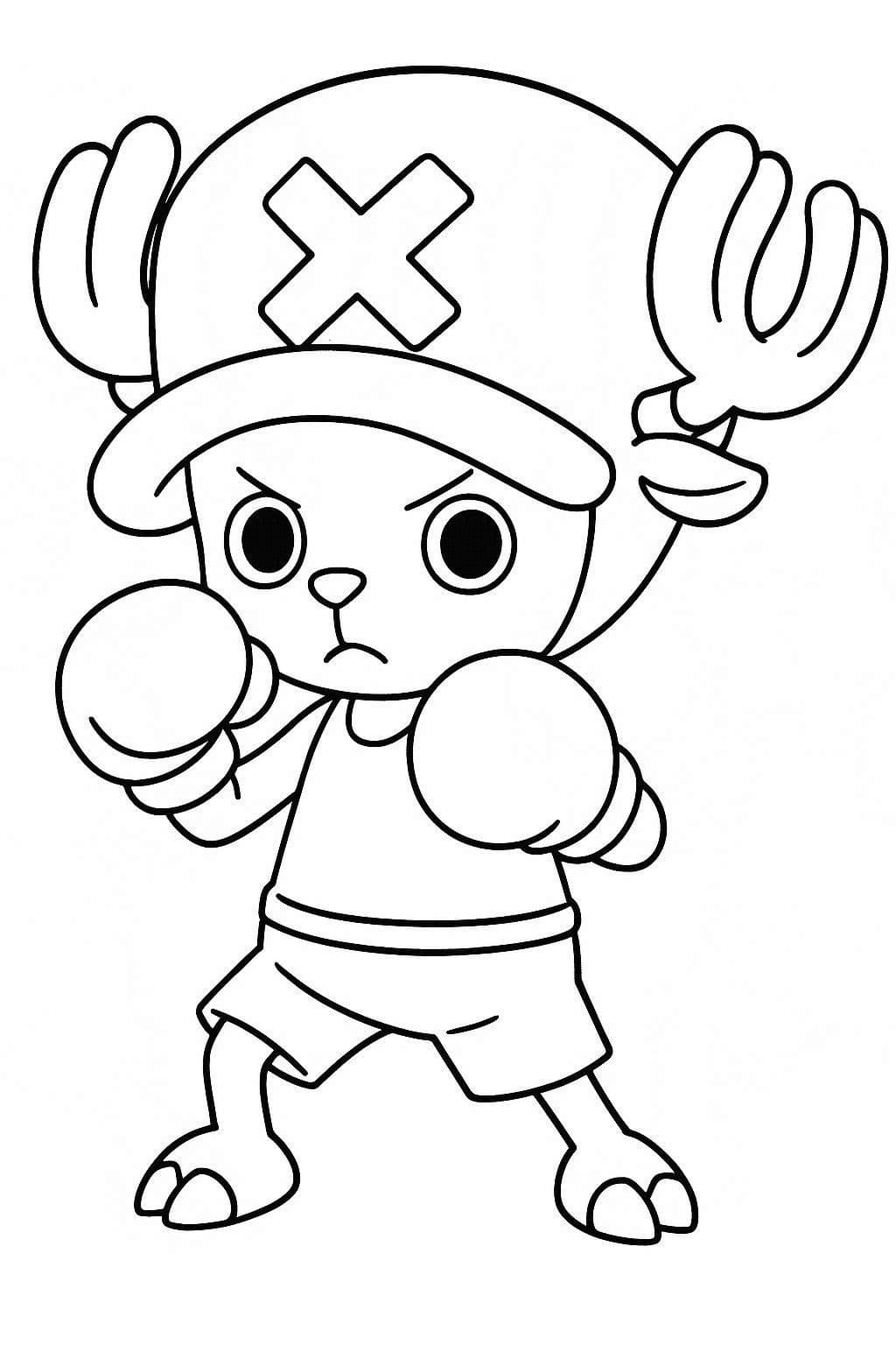 画像トニートニー・チョッパー 簡単 ぬりえ