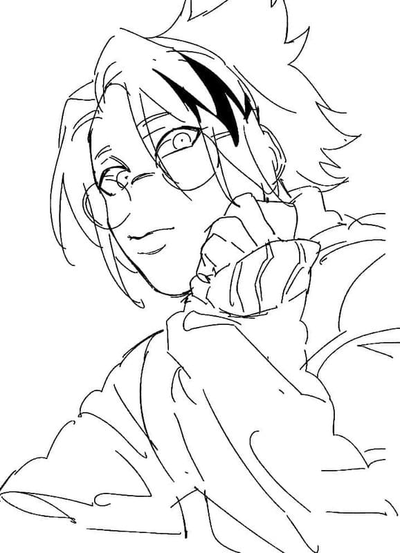 画像 上鳴電気 ハンサム ぬりえ