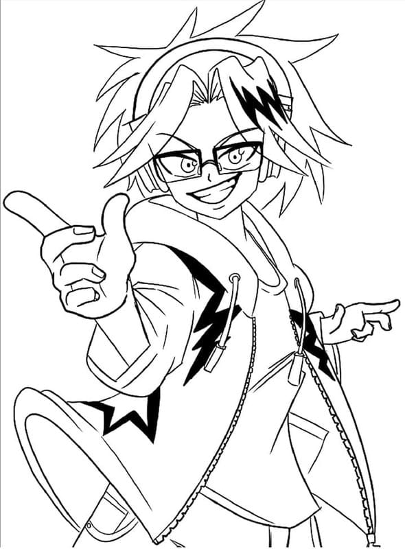 画像 上鳴電気 ハッピー ぬりえ