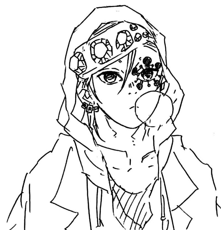 画像 うずいてんげん ぬりえ