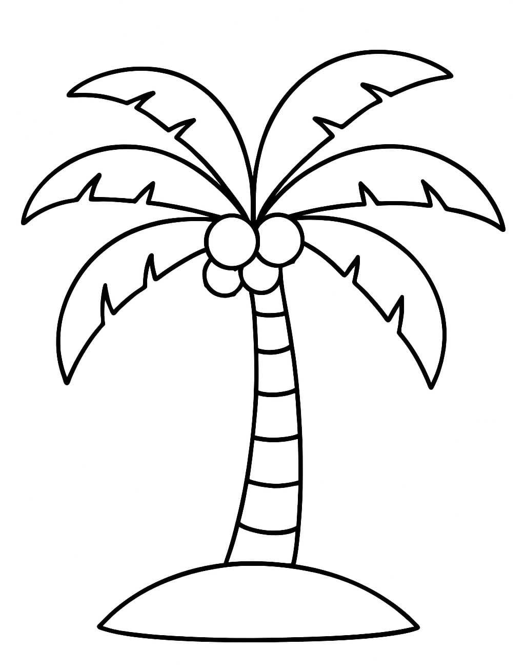 画像 ヤシの木 ぬりえ