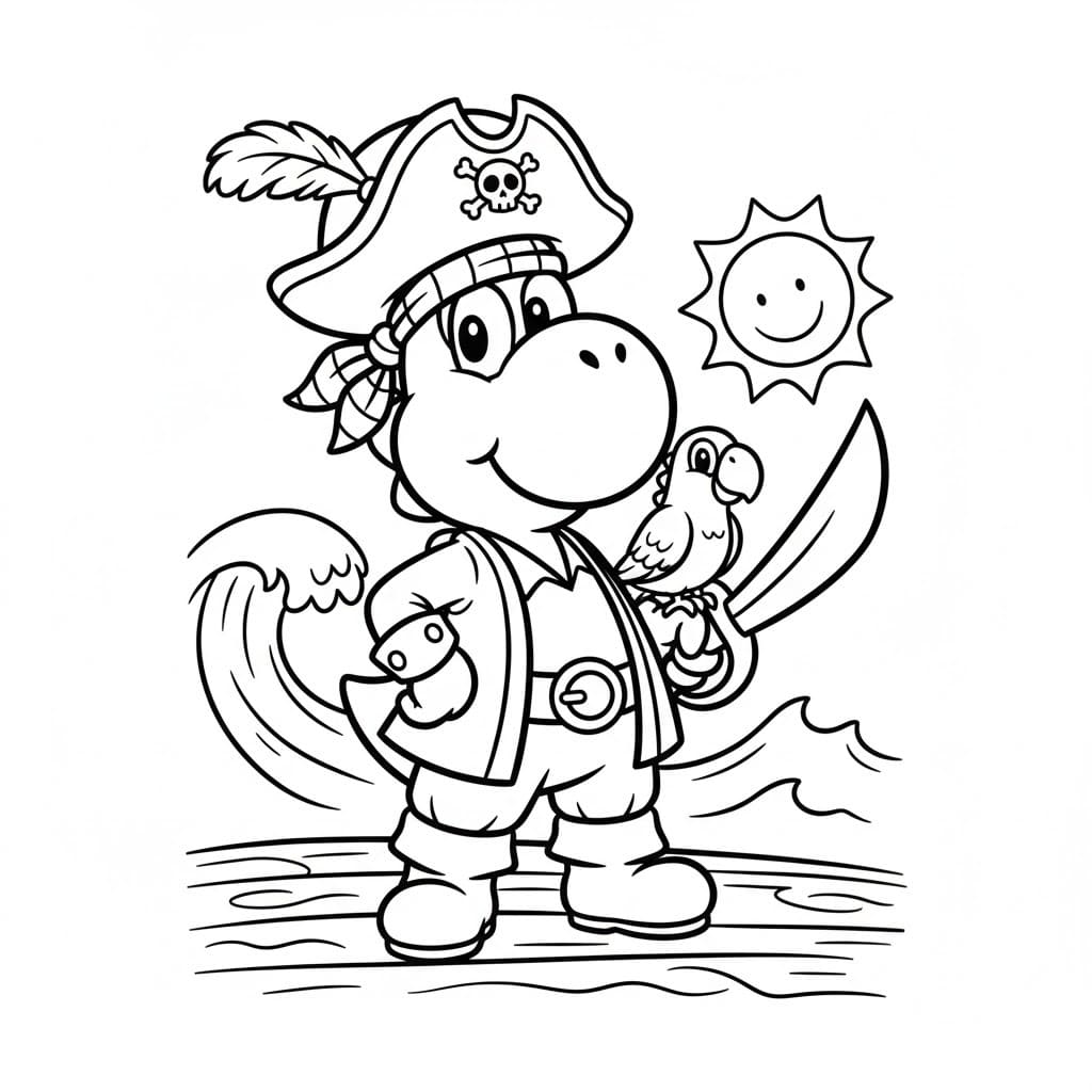 画像 ヨッシー 基本的な ぬりえ