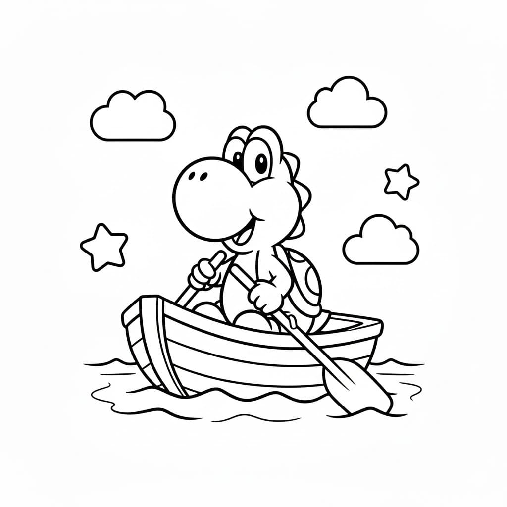 画像 ヨッシー 無料 ぬりえ