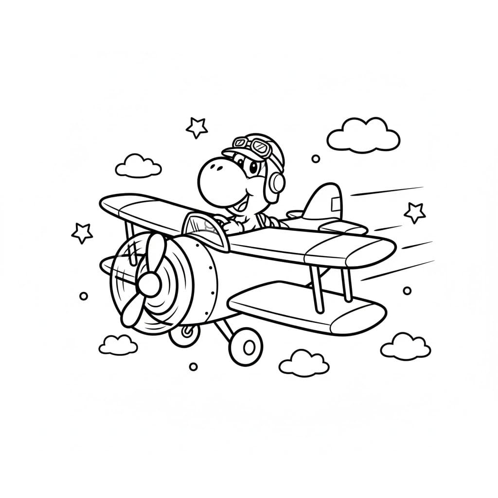 画像 ヨッシー 単純 ぬりえ