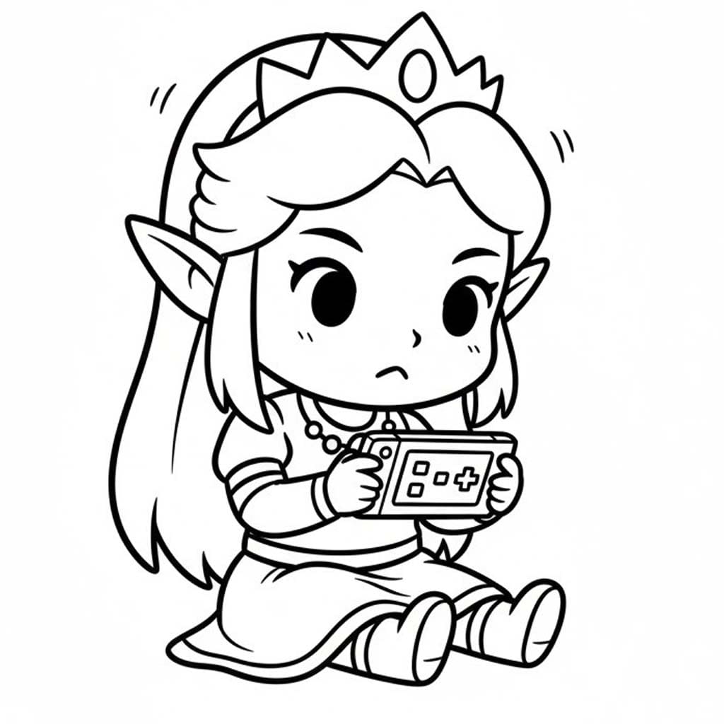 画像 ゼルダの伝説 単純 ぬりえ