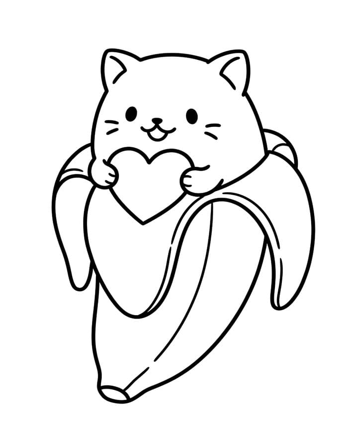画像 ばなにゃ 印刷可能 ぬりえ