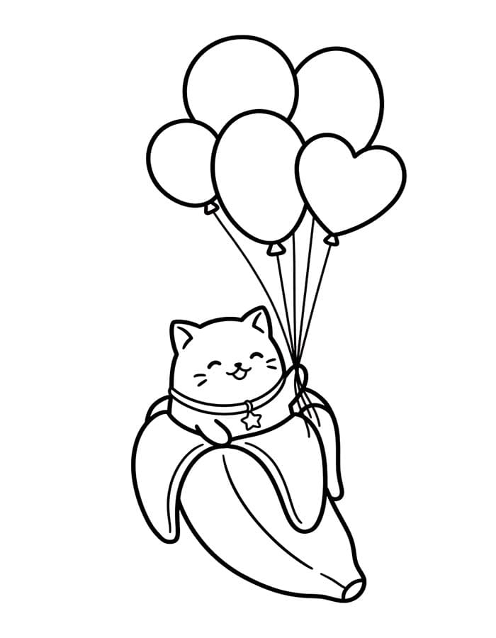画像 ばなにゃ 簡単 ぬりえ