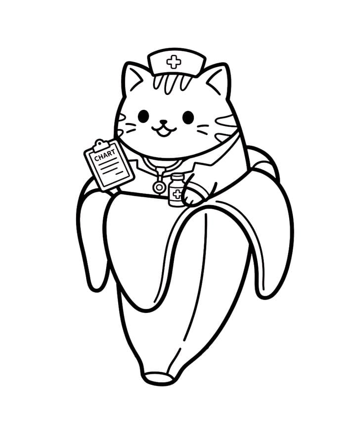 画像 ばなにゃ 無料で印刷可能 ぬりえ
