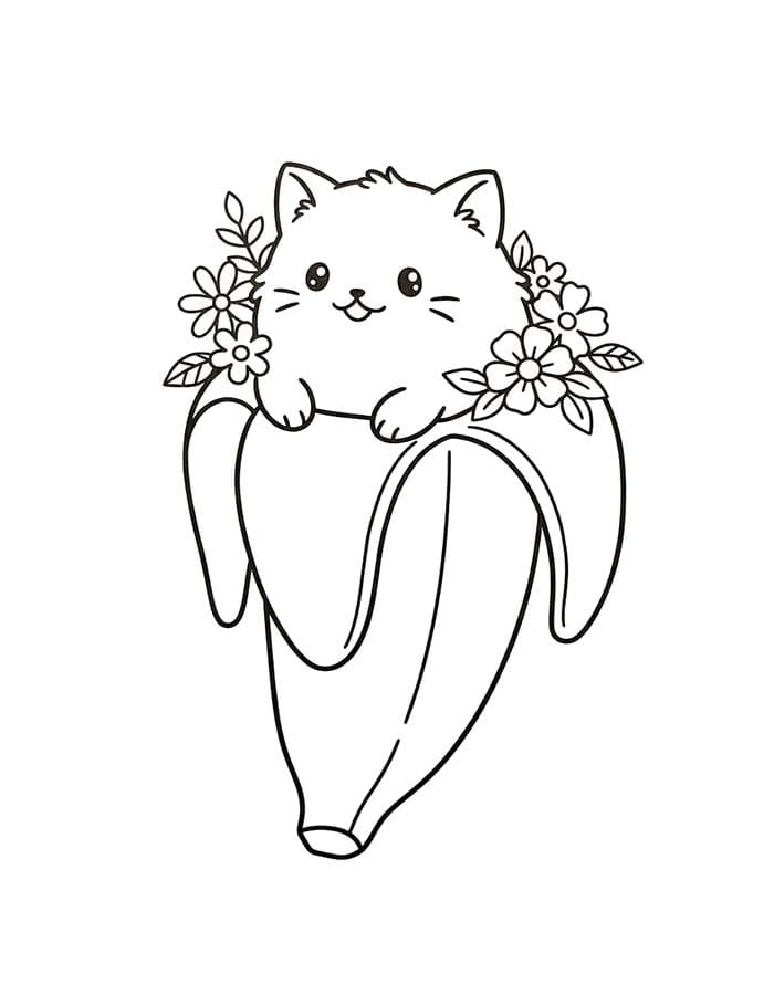 画像 ばなにゃ ぬりえ