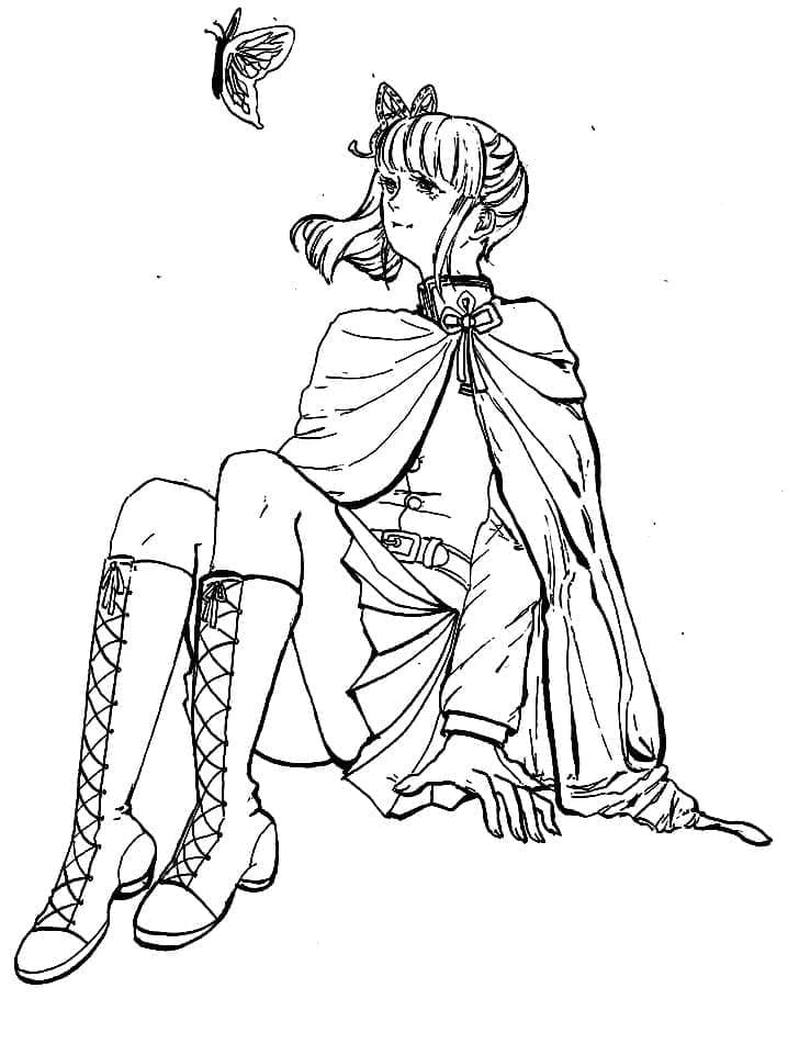 画像つゆりかなを 単純 ぬりえ