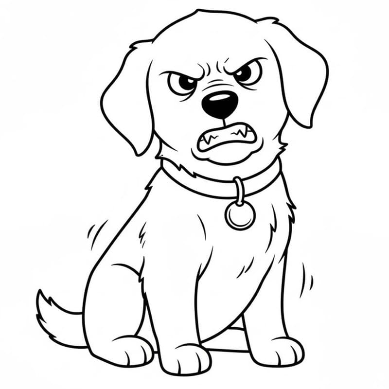 ゴールデンレトリバー 描画 ぬりえ