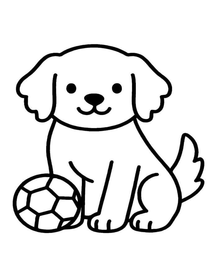 ゴールデンレトリバー 印刷 ぬりえ