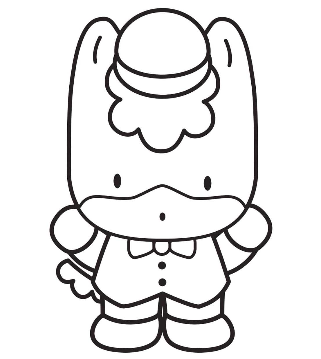 ぐんまちゃん 描画 ぬりえ