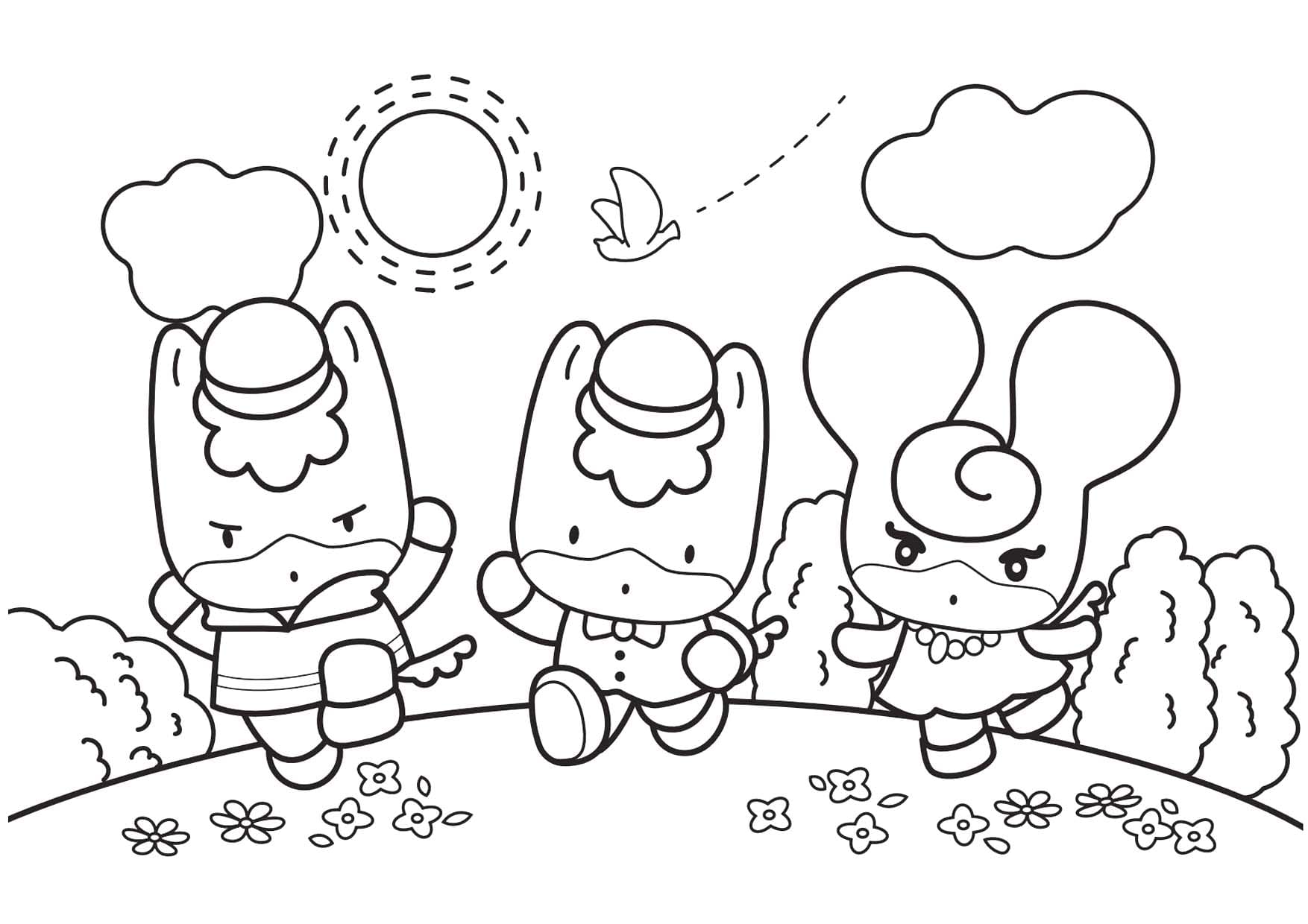 ぐんまちゃん 画像 ぬりえ