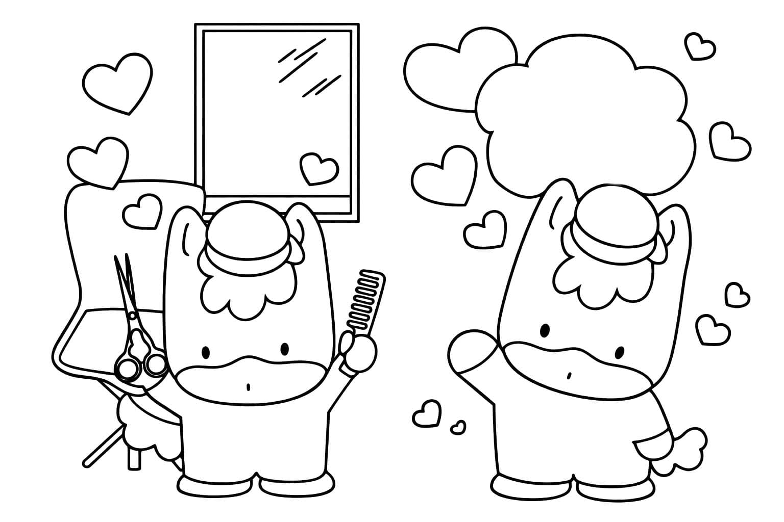 ぐんまちゃん 描く ぬりえ