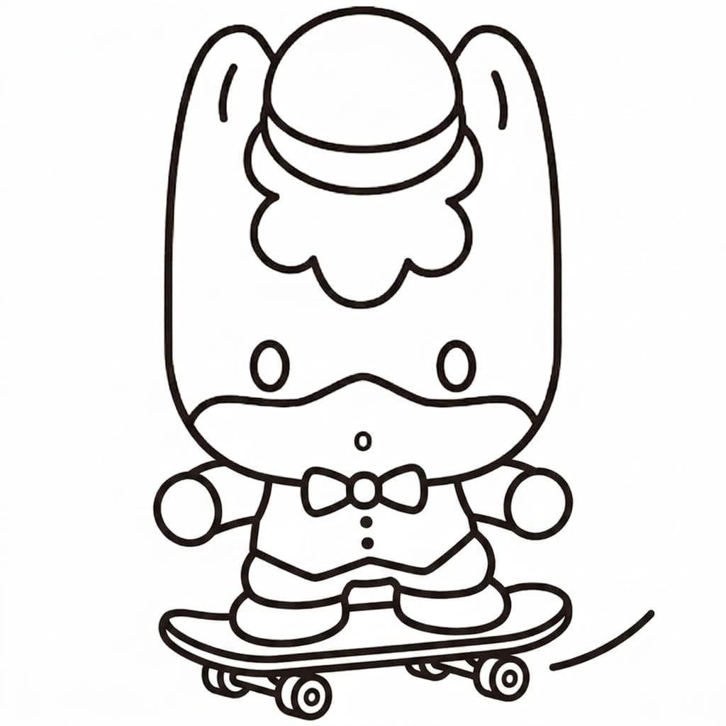 ぐんまちゃん 基本的な ぬりえ