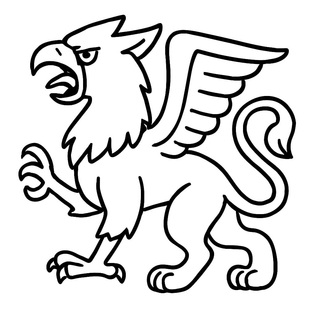 グリフィン 無料で ぬりえ