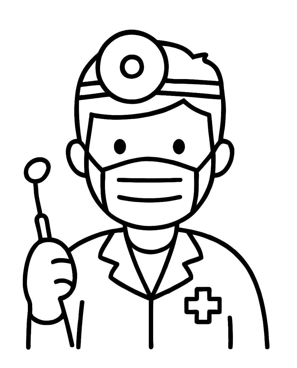 歯医者 無料で印刷可能 ぬりえ