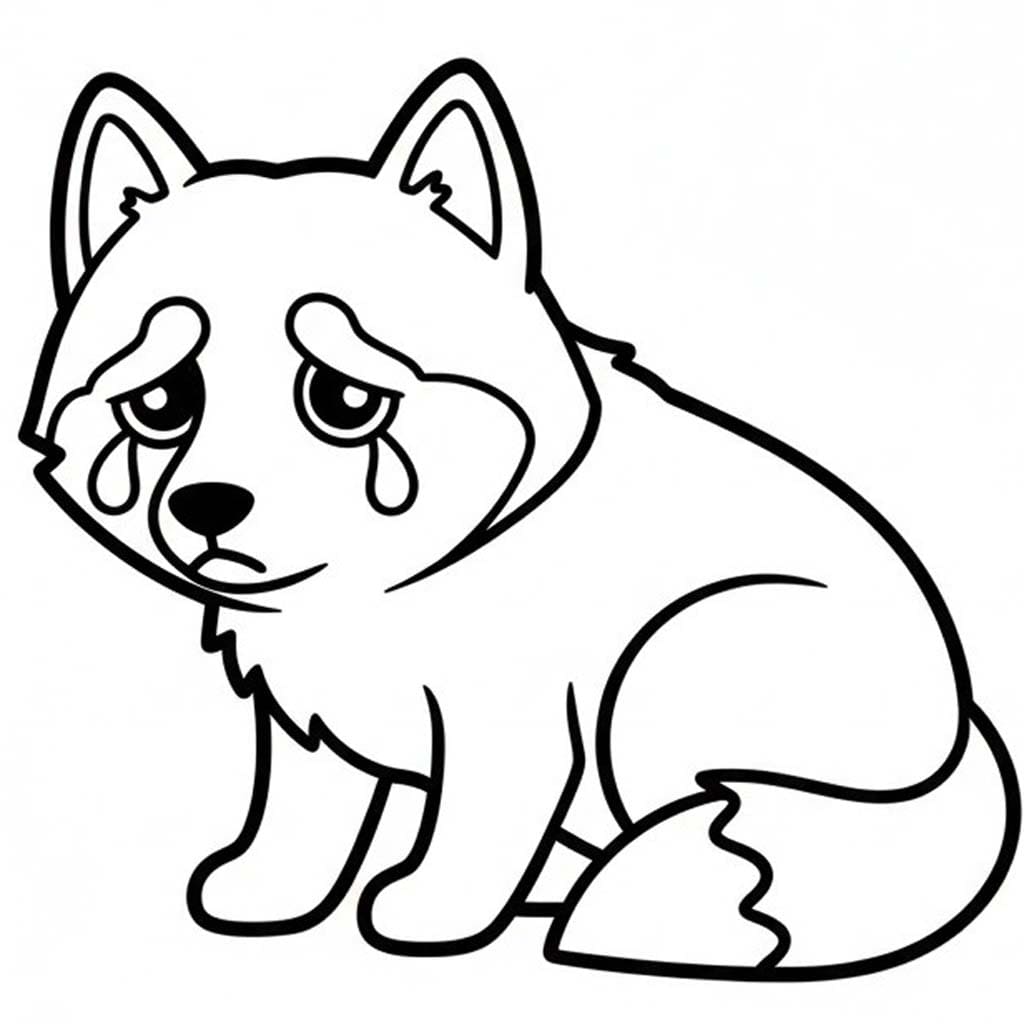 ハスキー 単純 ぬりえ