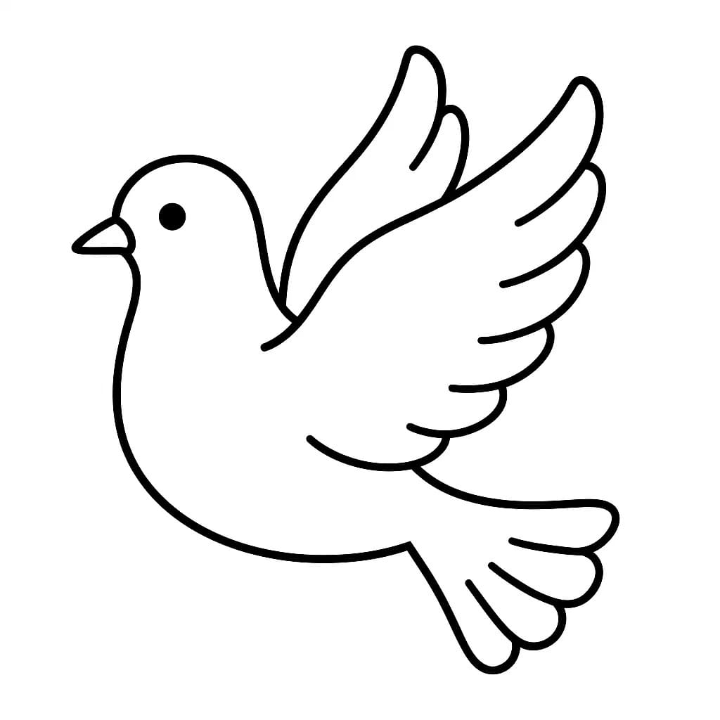 鳩 描画イメージ ぬりえ