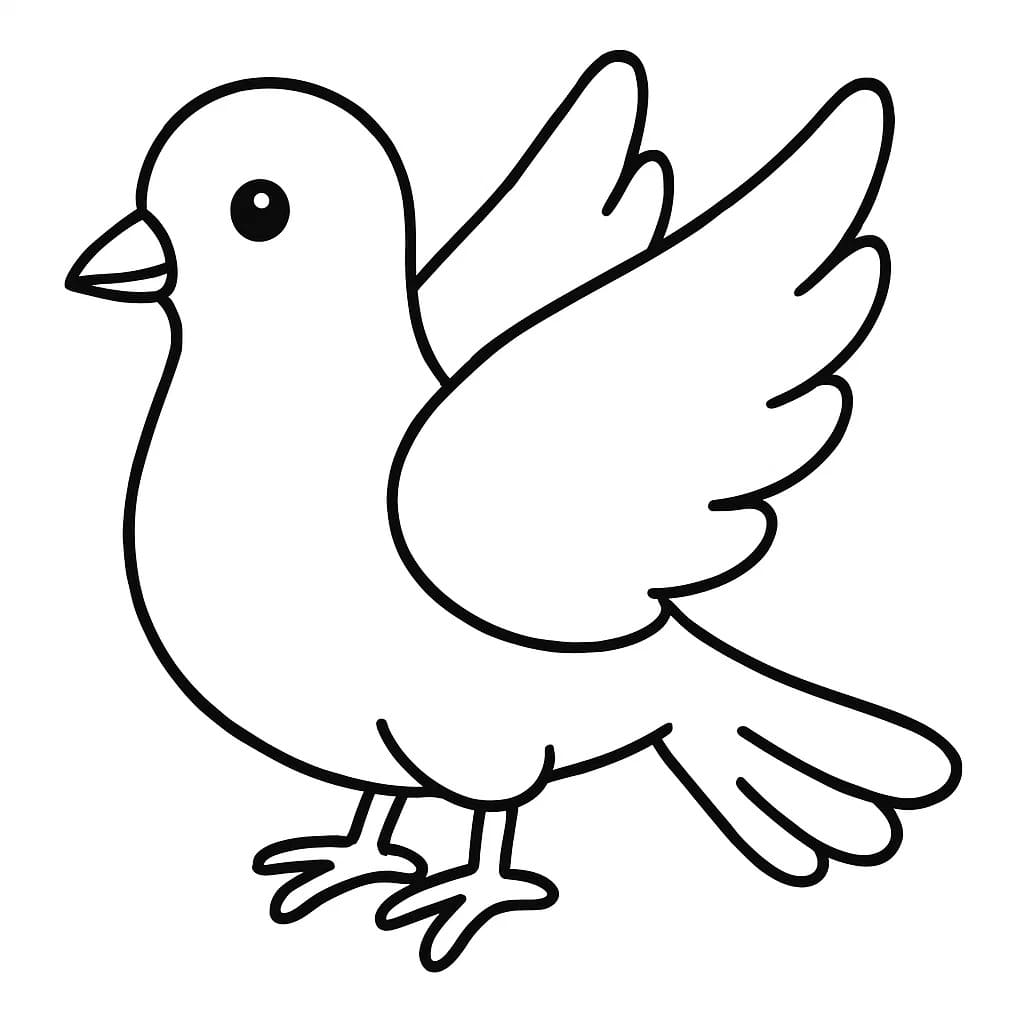 鳩 ぬりえ ぬりえ