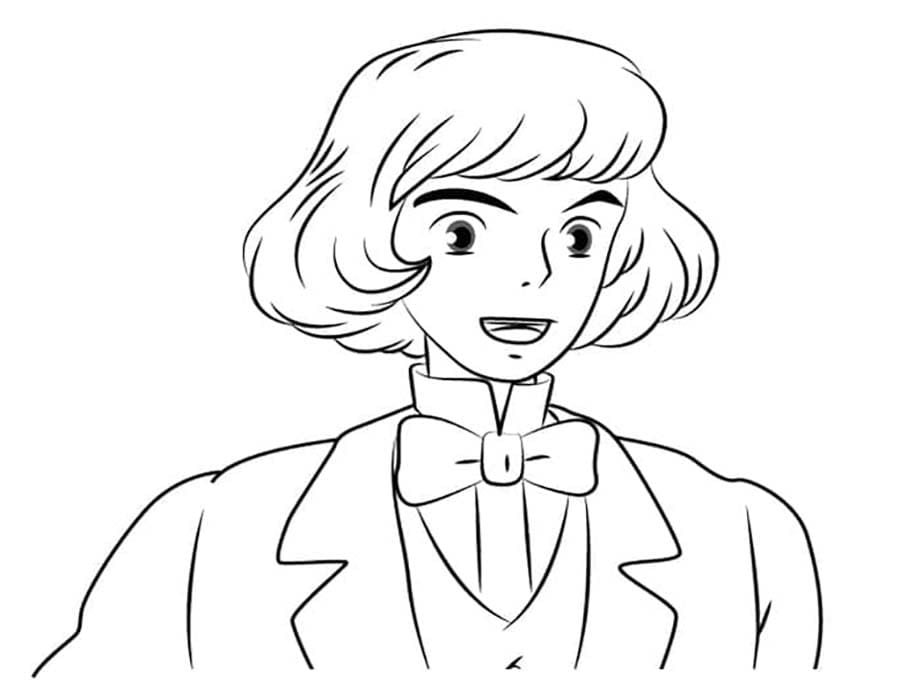 ハウルの動く城 描画 ぬりえ