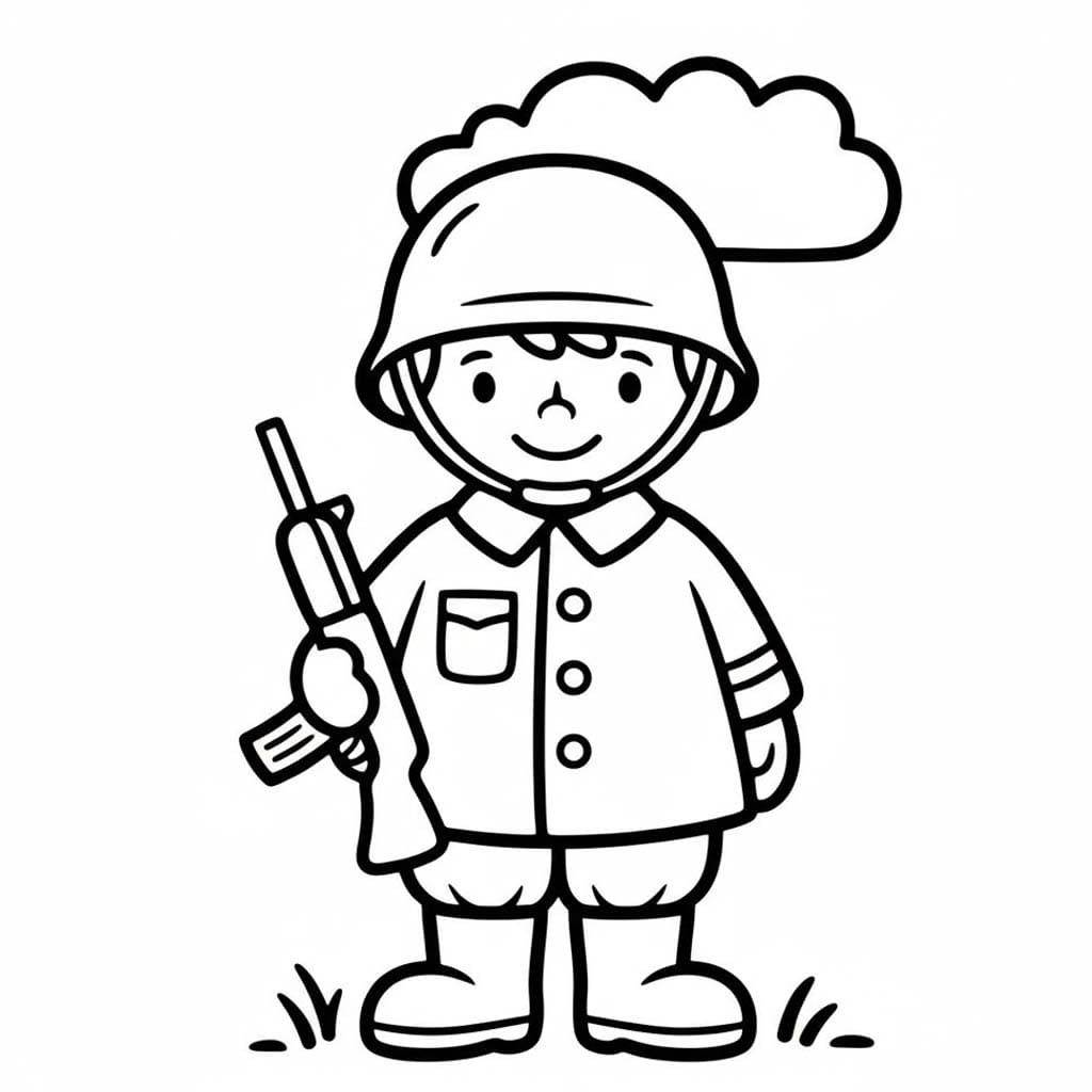 兵士たち 画像 ぬりえ