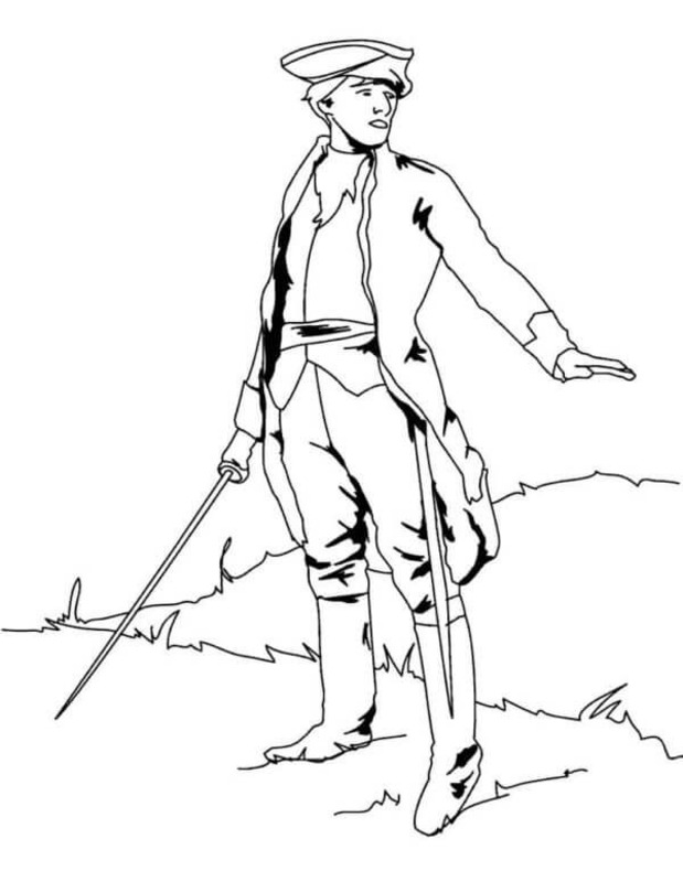 兵士たち 無料で ぬりえ