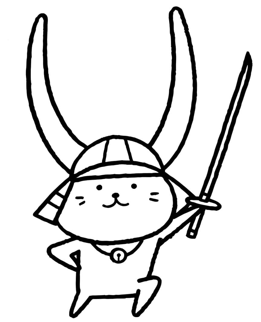 ひこにゃん 描画 ぬりえ