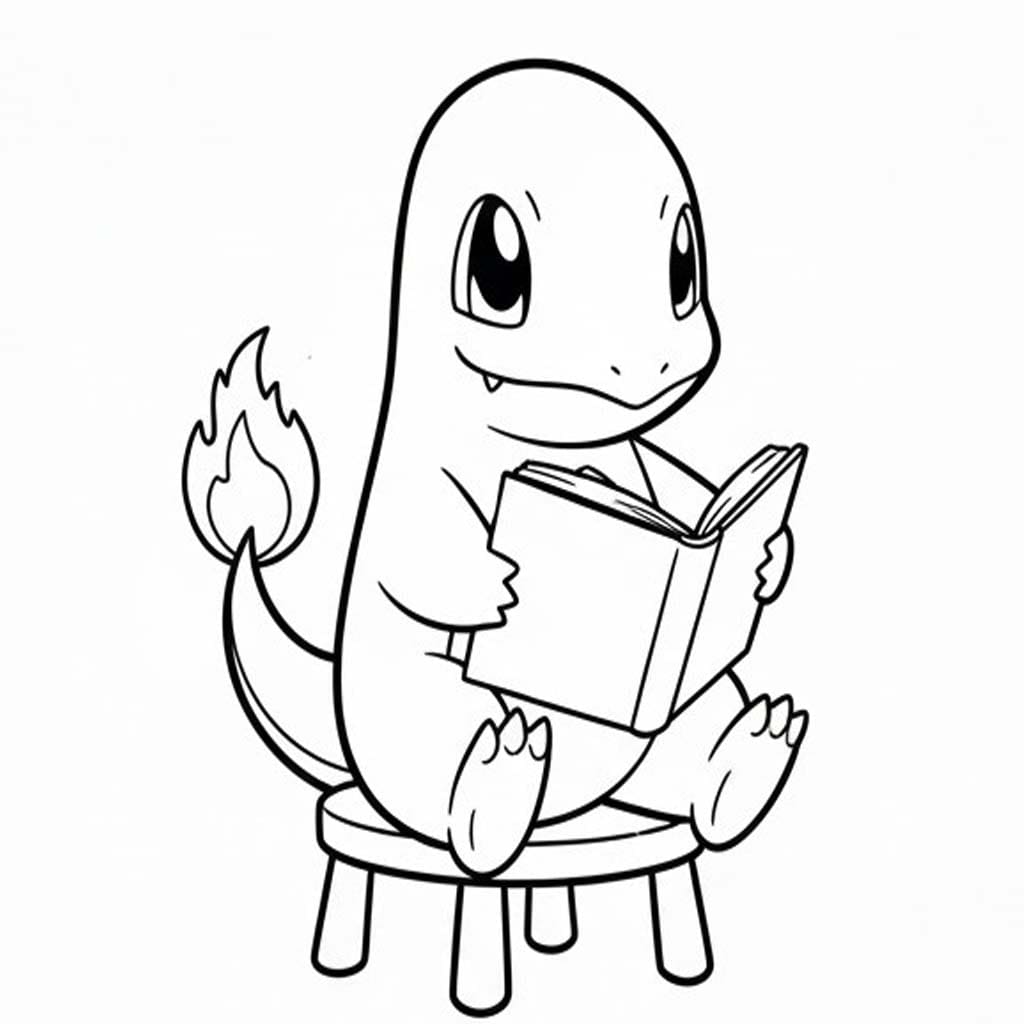 ヒトカゲ 無料で印刷可能 ぬりえ