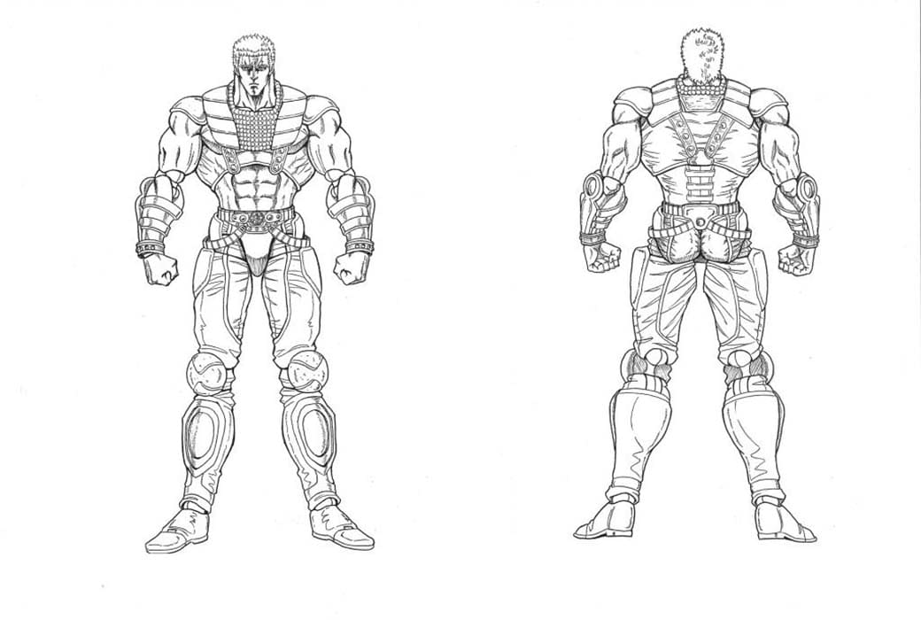北斗の拳 2 ぬりえ