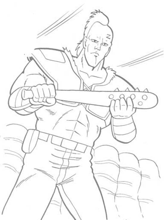 北斗の拳 簡単 ぬりえ