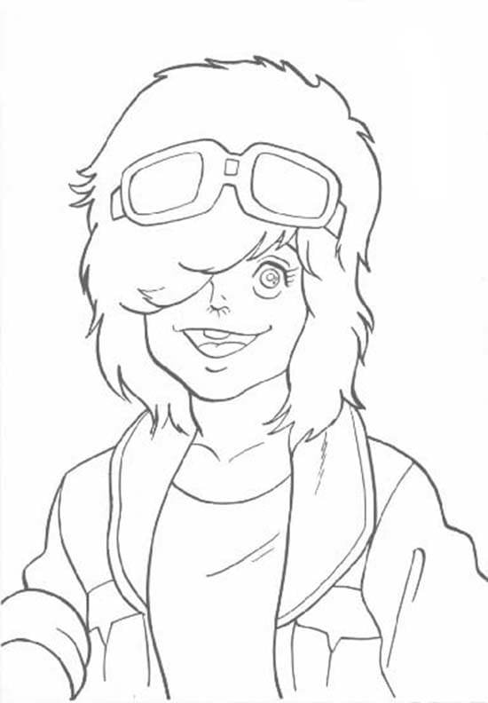 北斗の拳の基本を描く ぬりえ