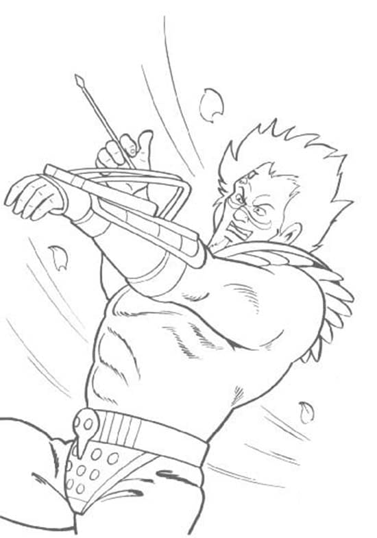 北斗の拳を無料で印刷して描く ぬりえ