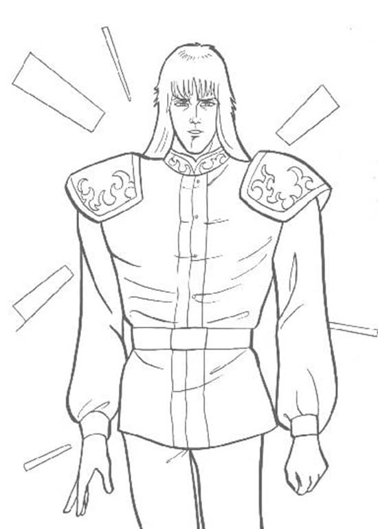 北斗の拳を無料で描く ぬりえ