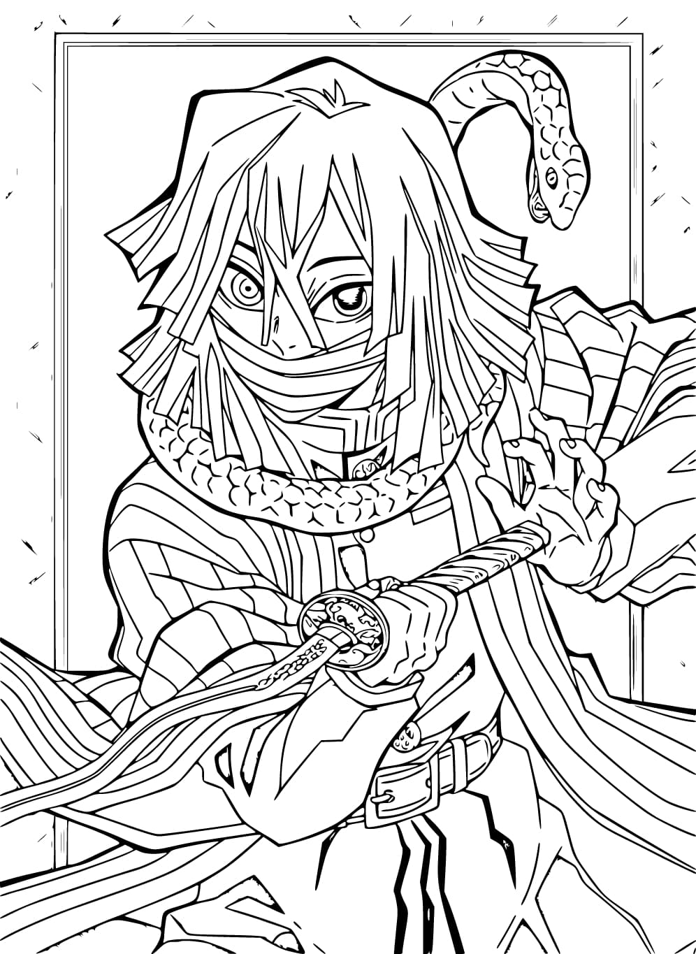 いぐろおばない 3 ぬりえ