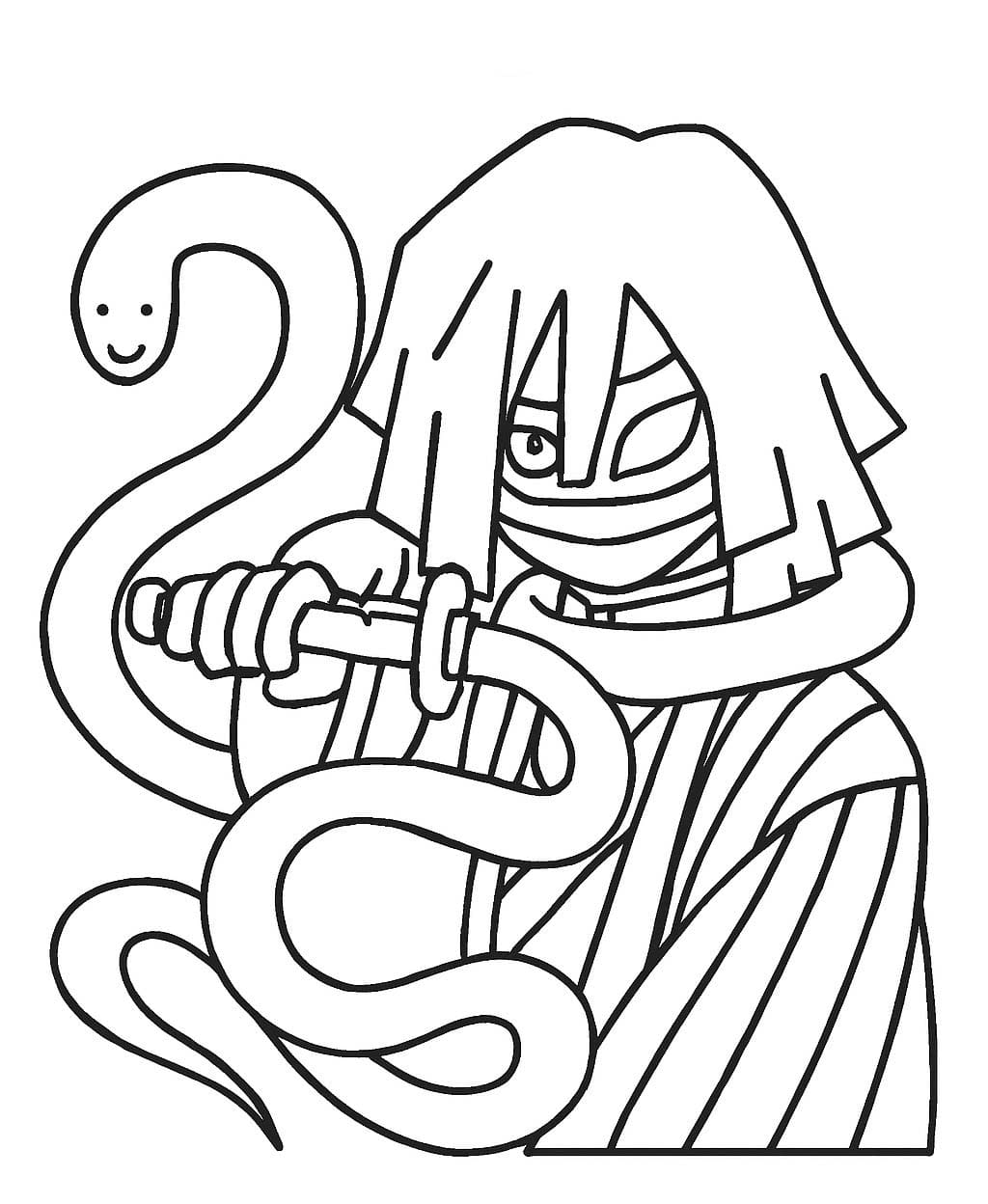 いぐろおばない 基本的な ぬりえ