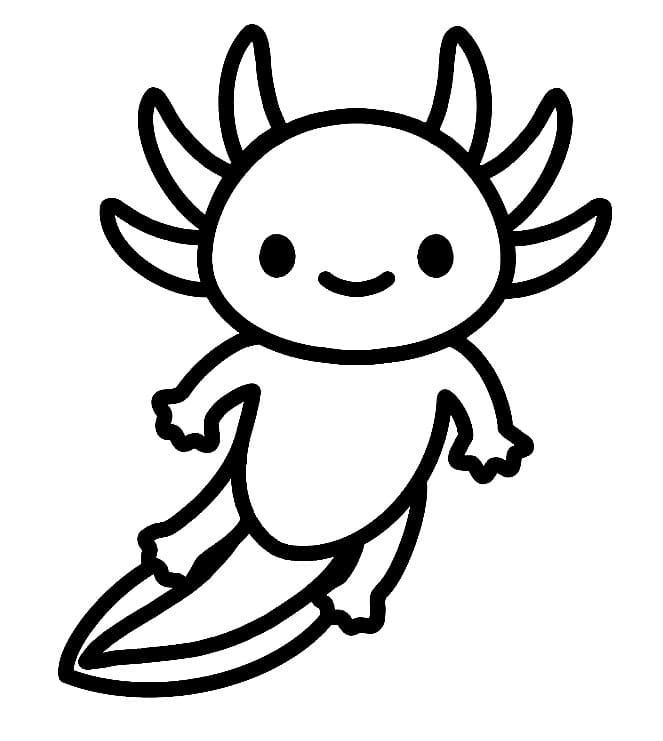 印刷 アホロートル ぬりえ