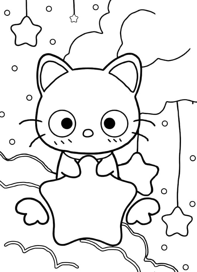 印刷 チョコキャット ぬりえ