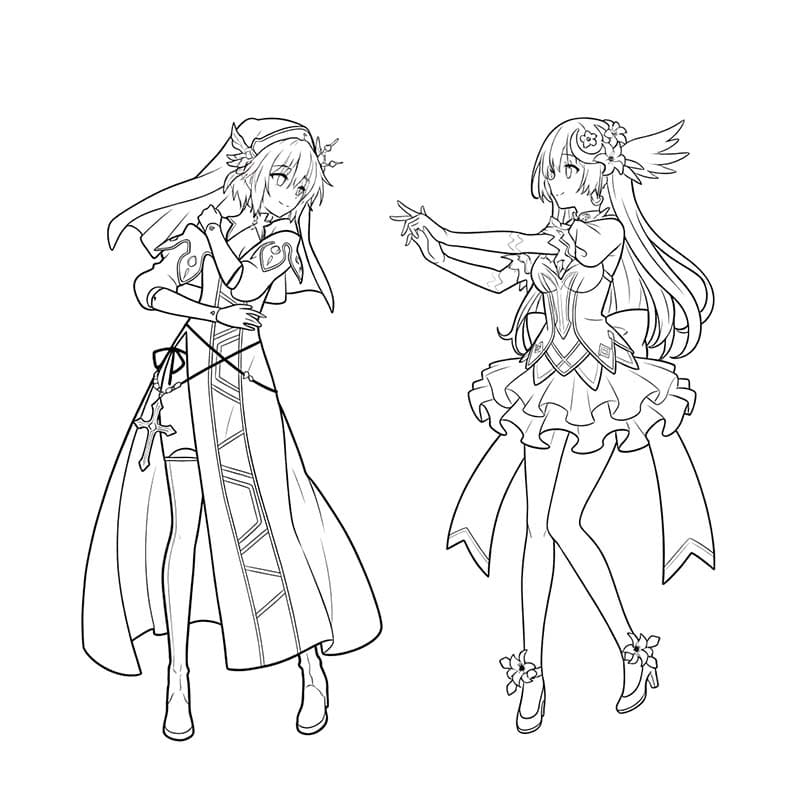 印刷 デート・ア・ライブ 描く ぬりえ