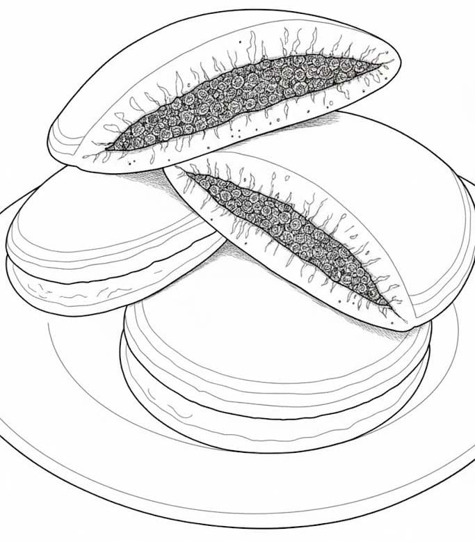 印刷 どら焼き 描く ぬりえ