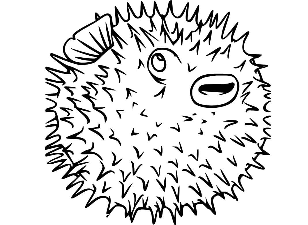 印刷 フグ 描く ぬりえ