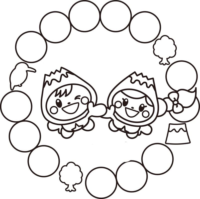印刷 ふじっぴー 描く ぬりえ