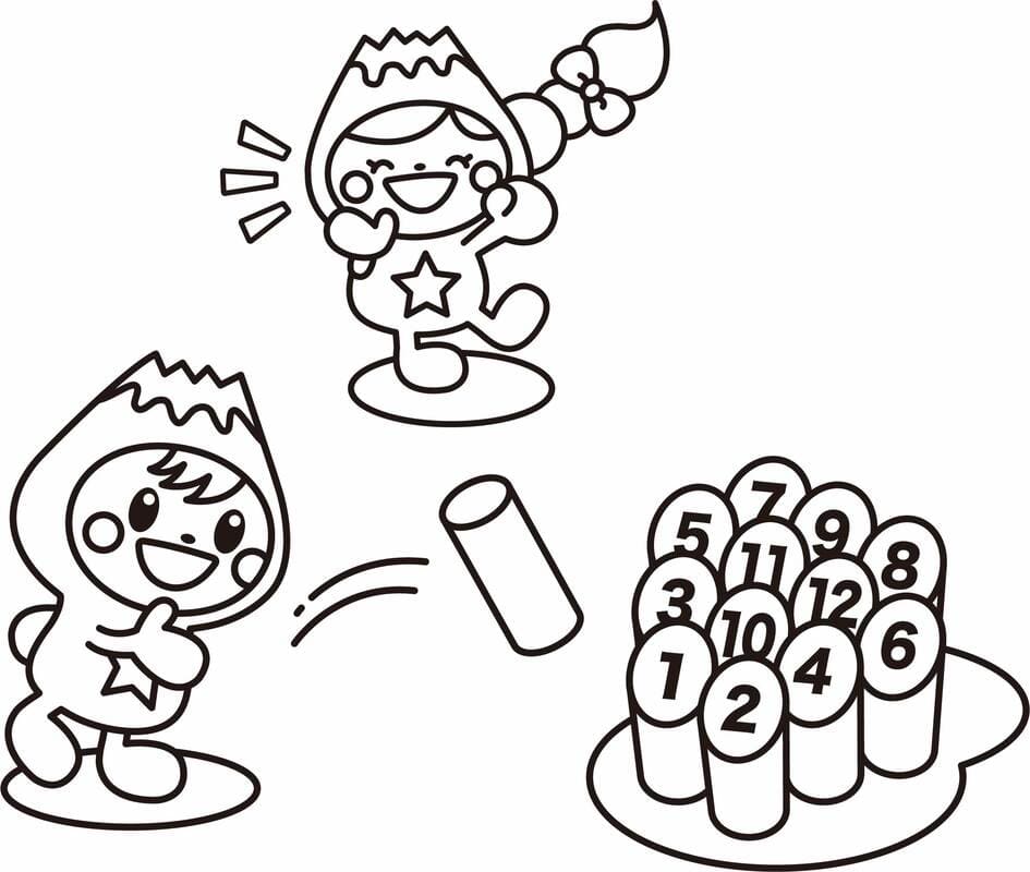 印刷 ふじっぴー ぬりえ