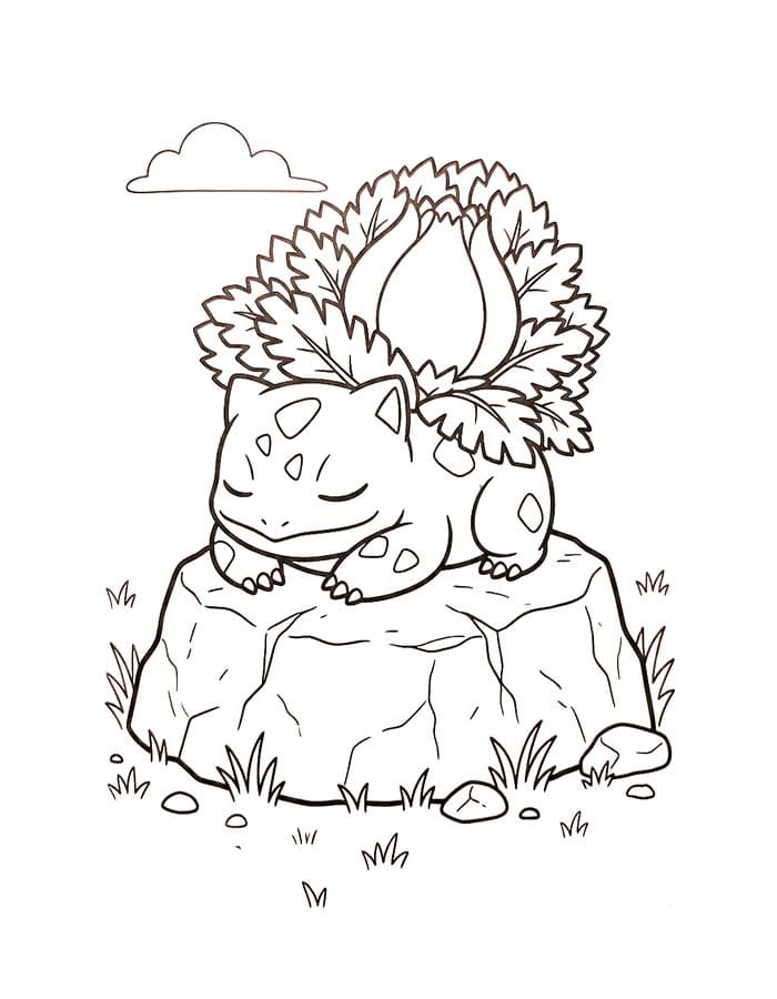印刷 フシギソウ 描く ぬりえ