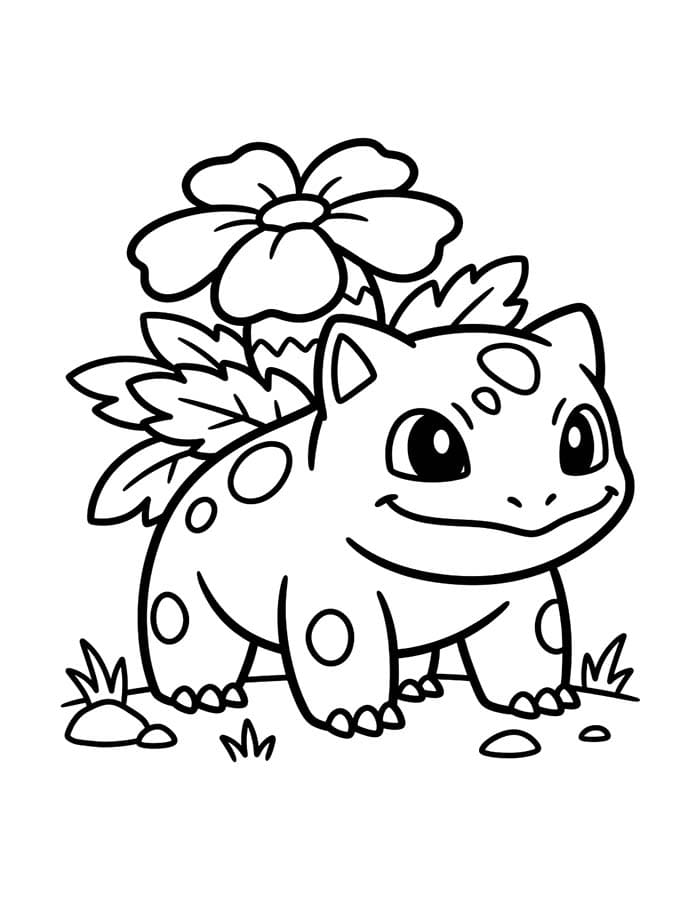 印刷 フシギソウ ぬりえ