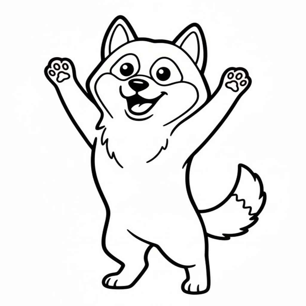 印刷 ハスキー 描く ぬりえ