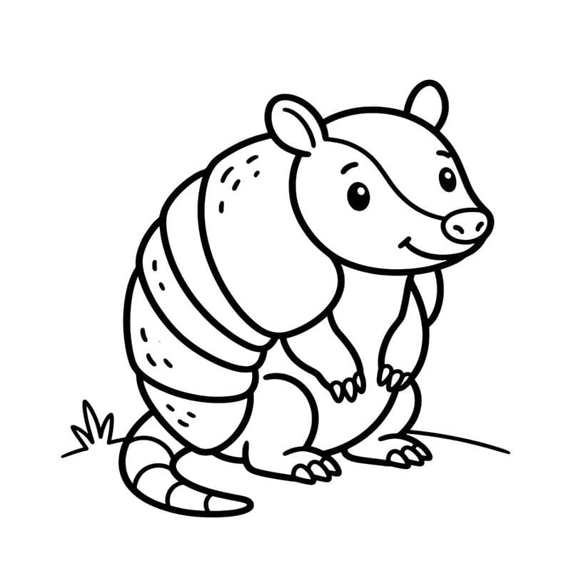 印刷可能 アルマジロ 描く ぬりえ