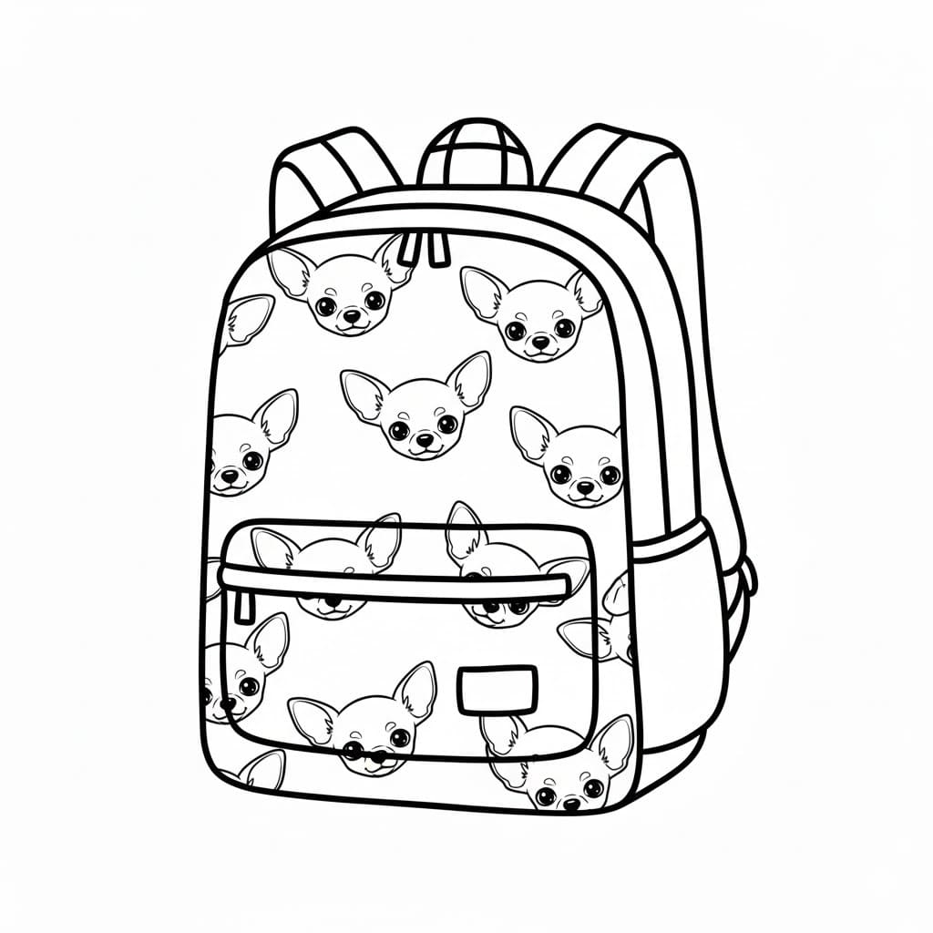 印刷可能 バックパック 描く ぬりえ