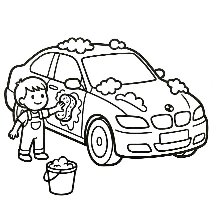 印刷可能 BMW ぬりえ